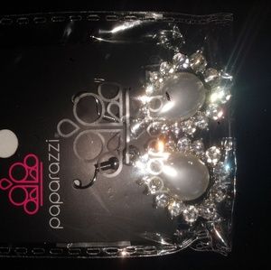 NWT Cz and pearl earrings